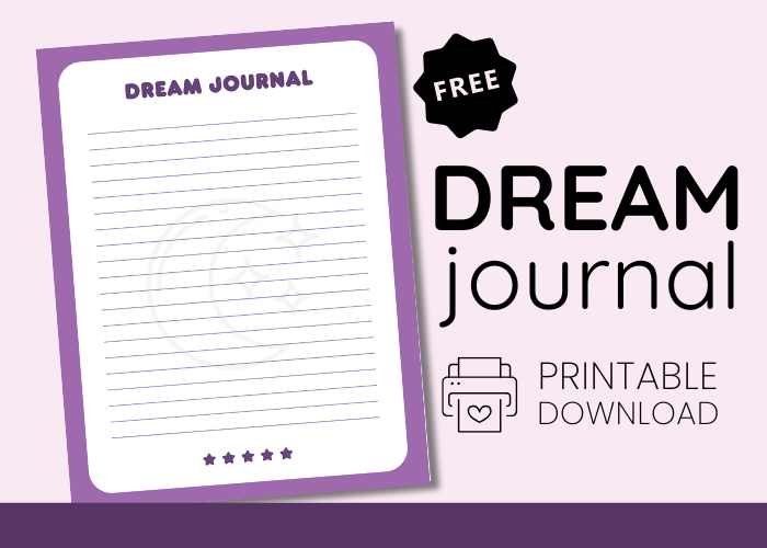 Free Download Dream Journal Page Download ๐๐ช